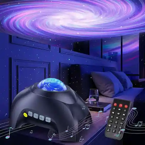 HODANS Northern Galaxy Aurora Projector Jet Black — gaming room party star projector
